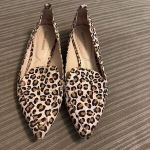 Nicholas Kirkwood leopard print flats beya loafer style 37.5 (7) pointy toe
